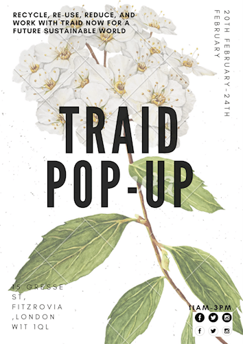TRAID Pop Up Shop FRA Poster