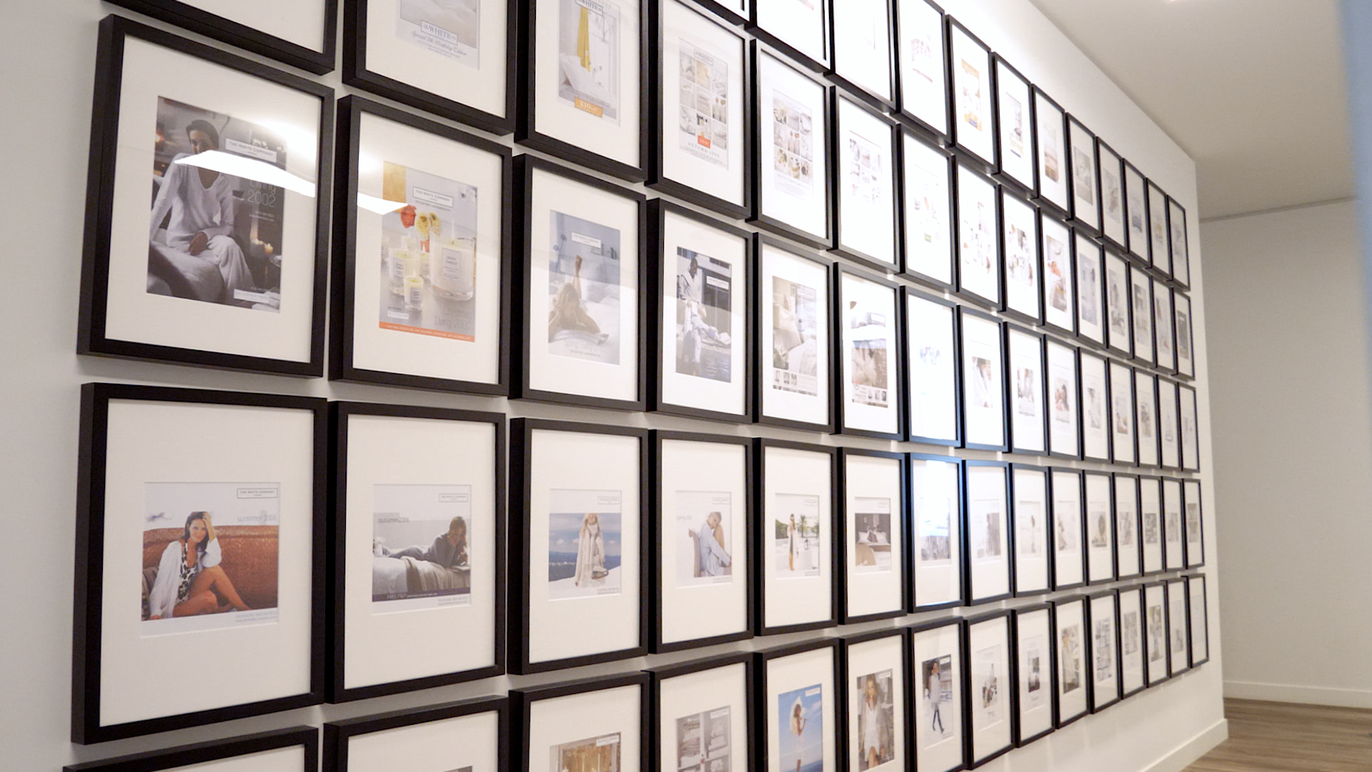 The White Company office gallery wall